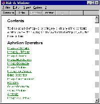 Aphelion Operator Library help file screenshot