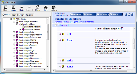 Aphelion Operator Library help file example page