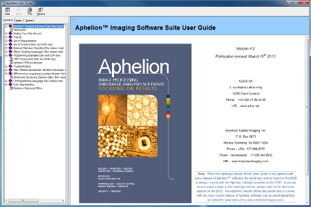 Aphelion Help page example