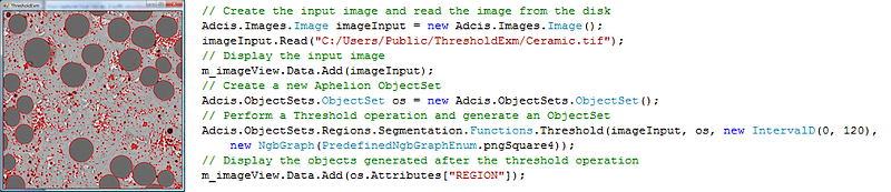 Example of Aphelion C# code