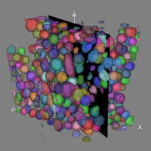 Volume fraction of zircone grains