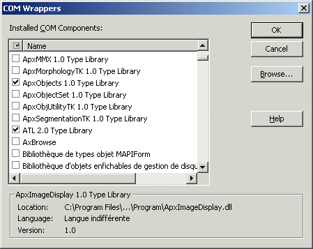 Insert ApxObject and ATL COM Wrapper's 2