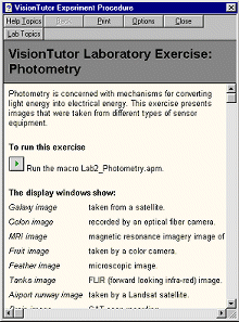 Vision Tutor écran 2